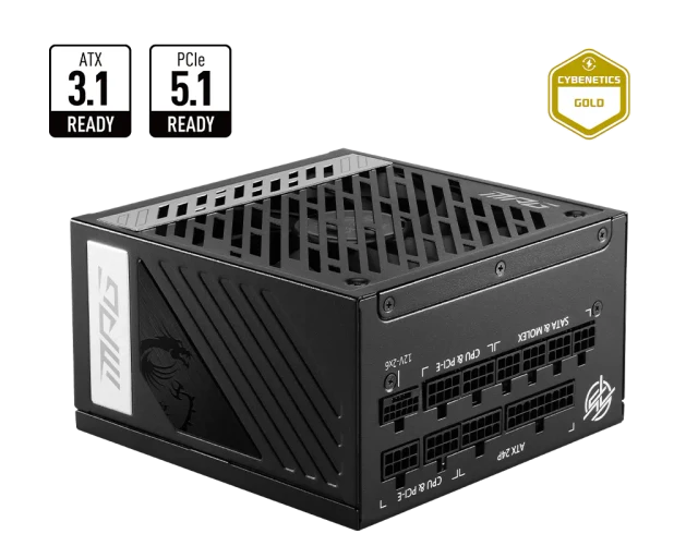 MSI MPG A850G PCIE5 850 W · fotografía oficial.