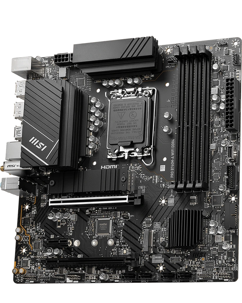 Imagen del producto MSI PRO B760M-A WIFI DDR4.