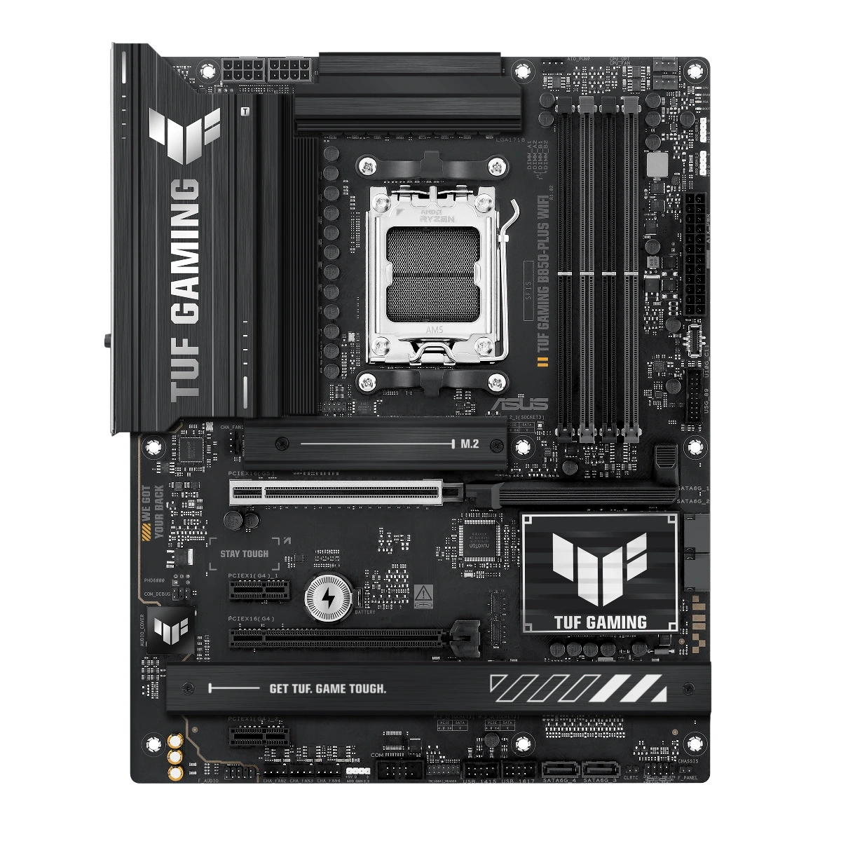 ASUS TUF Gaming B850-PLUS WIFI · vista frontal.