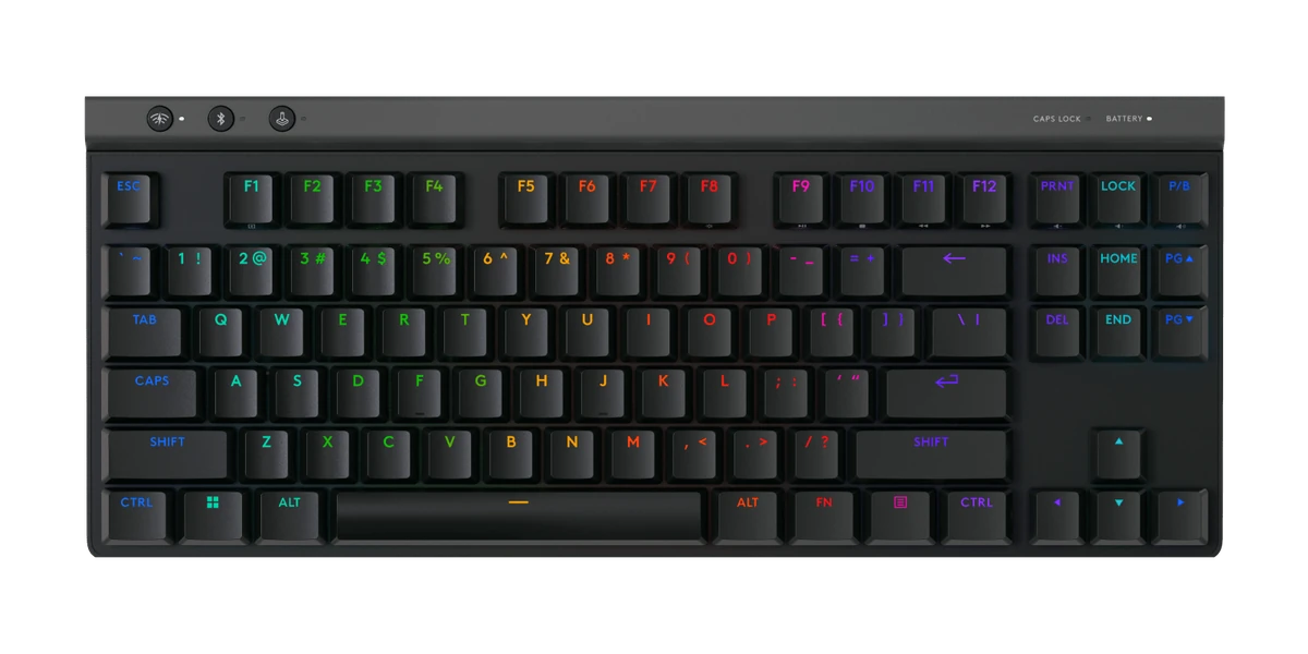 Logitech G515 LIGHTSPEED TKL · Negro · vista principal.